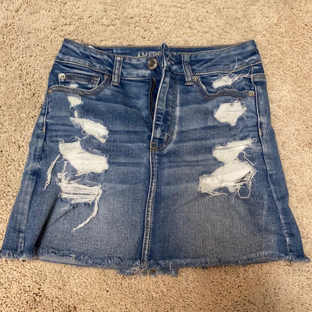 American Eagle Denim Skirt Size 2